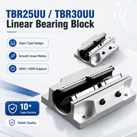 Bloc de roulement linéaire métrique TBR25UU TBR30UU, boîtier en aluminium haute précision pour routeur CNC et curseur d'imprimante 3D