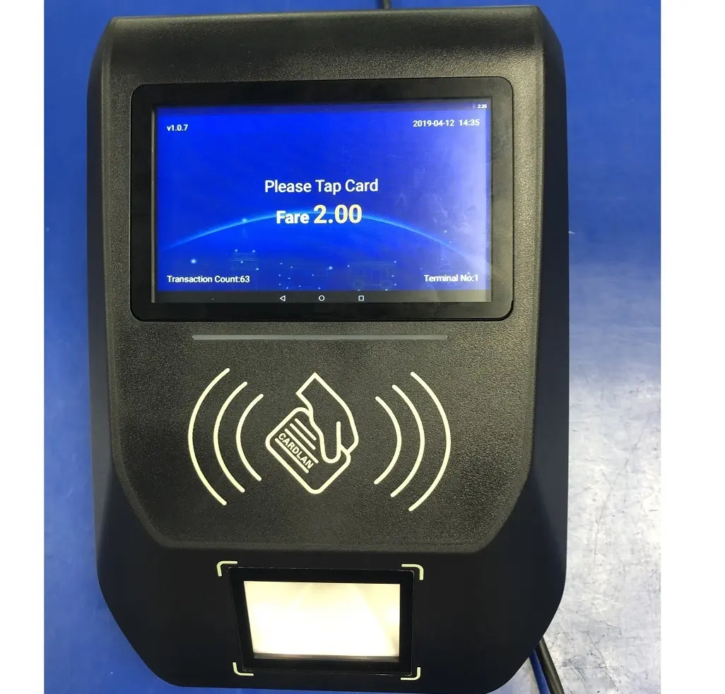 IP56 Android pagamento terminal ônibus Smart card ticketing sistema rfid nfc leitor ônibus tarifa caixa terminal