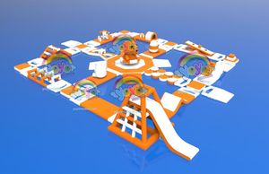 Giant Inflatable Floating Water Park <b>Obstacle</b> <b>Course</b> Aqua Playground Equipment for Outdoor Water Entertainment - Product Image 2