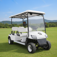 Voiture de golf électrique de luxe à 4 roues motrices, 4 places, avec 2 haut-parleurs, fabriquée par LIONDI Construction Machinery Factory