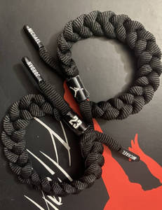 Tendance fait à la main corde nom hommes basket-ball sport Fitness Bracelets personnalisé imprimé Logo lacet Bracelet - Product Image 6