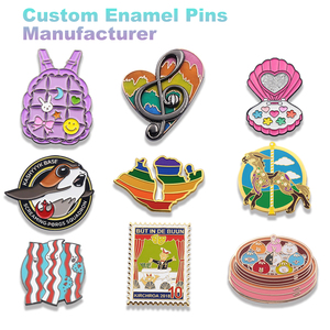 เข็มกลัดโลหะเคลือบแข็งลายอะนิเมะเข็มกลัดเคลือบผิวแบบนุ่ม - Product Image 1