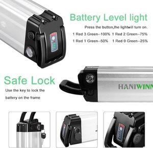 Bạc nhôm 36V 17.5ah Xe đạp điện pin lithium 3A sạc an toàn khóa chỉ số ánh sáng 200W ngân hàng điện & nhà máy điện - Product Image 5