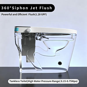 <span class=keywords><strong>WC</strong></span> Elettrico Automatico in Ceramica con Scarico a S, Funzione di Controllo Remoto, Installazione a Pavimento <span class=keywords><strong>per</strong></span> Bagno - Product Image 6