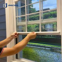 Ventana Plegable de Aluminio de Doble Hoja Estilo Americano con Diseño Moderno para Cocina y Uso Residencial