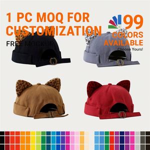 Gorro artístico, fresco y elegante con estampado <span class=keywords><strong>de</strong></span> leopardo y orejas, gorro <span class=keywords><strong>de</strong></span> marinero <span class=keywords><strong>de</strong></span> moda para mujer, estilo chino. - Product Image 1