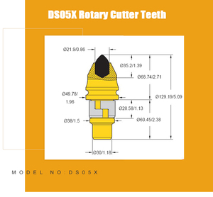 Rotary Drilling Auger <strong>Carbide</strong> <strong>Teeth</strong> DS05x - Product Image 5