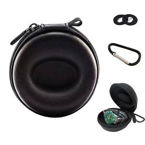 Étui de transport rond en EVA rigide, étanche, personnalisé, en PU, avec fermeture éclair, pour écouteurs et montres, durable et économique - Product Image 1