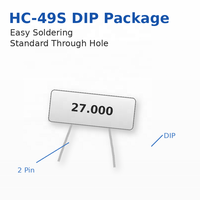 Unidad de Cristal de Cuarzo HC-49S DIP de 27MHz para Placas Base de TV y STB