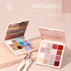 16 Farben Soild Palette UV LED Kleber Jelly Salon Gel Semi Permanent Lacke Solid Gel Polish Palette Nail Art - Product Image 2