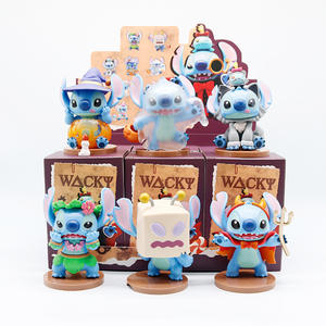 可爱卡通史迪仔盲盒可动人偶套装批发3D玩具可动人偶神秘盒办公桌装饰惊喜盒 - Product Image 3