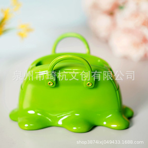 Jarrón de Cerámica con Forma Fluida Creativa, Estilo Nórdico Irregular, Decoración Floral para Mesa, Decoración del Hogar - Product Image 3