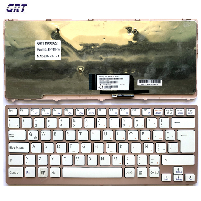 New for SONY VAIO VPC CW VGN-CW Keyboard Backlit Spanish Teclado Pink Frame SP Layout OEM Cheap Good Quality Factory Price