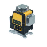 Niveau laser vert 3D haute précision DW avec alarme d'inclinaison automatique, pendule verrouillable et accessoires complets pour les travaux de construction nocturnes en centre commercial