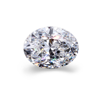 Yüksek kaliteli Lab yetiştirilen Oval Moissanite elmas DEF beyaz renk mükemmel kesim VVS 1 karat takı yapımı için
