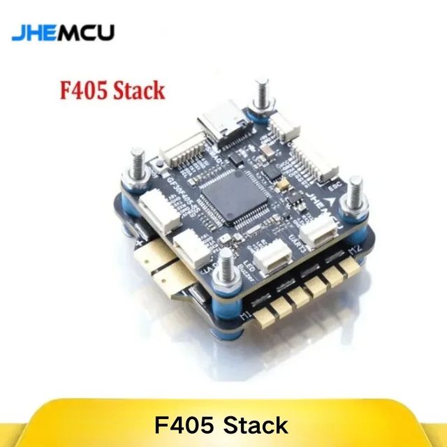 JHEMCU GF30F405 F405 Flight Controller + Ruibet 80A 4in1 ESC Stack 30.5x30.5mm for FPV Racing Drone