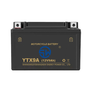 แบตเตอรี่มอเตอร์ไซค์ Shangwei YTX9A 12V 9Ah VRLA แบตเตอรี่ตะกั่วกรด - Product Image 1