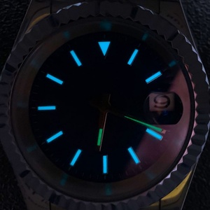 Montre mécanique automatique de luxe pour homme, saphir, étanche, luminescente, affichage de la date, logo personnalisé, acier - Product Image 5