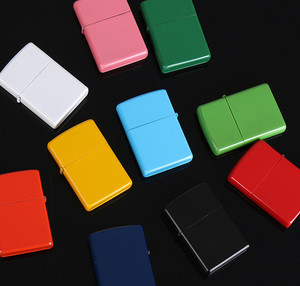 De Metal de calidad de aceite de Flint encendedor amarillo - Product Image 4