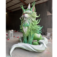 Figura de FRP de fibra de vidrio de tamaño real personalizada, estatuas de jardín, escultura, personaje de parque, servicio de impresión 3D
