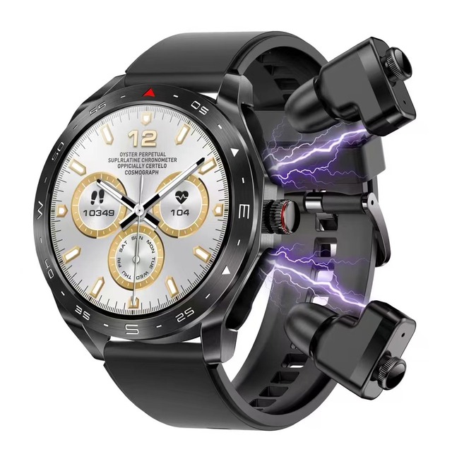 New Arrival Fashion Smart Watch 2024 T95 2 in 1 BT Calling Heart Rate Blood Pressure Monitoring Sport Smart Watch with Earbuds