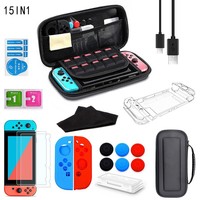 Accessoires de jeux vidéo 10-en-1 12-en-1 13-en-1 15-en-1 Kit pour Nintendo Switch Kit de housse pour joystick