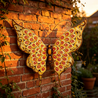Sculpture murale artistique de papillon faite à la main pour la décoration intérieure et extérieure de la maison et du jardin