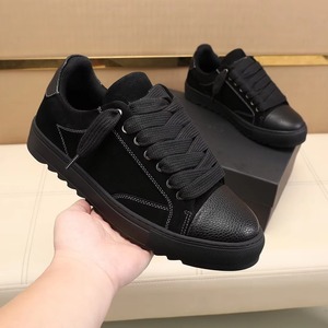 Chaussures de sport décontractées pour hommes Paris, style rétro, en toile, à lacets, légères, respirantes, plateforme, semelle épaisse pour plus de confort - Product Image 5