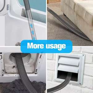 Manguera para aspiradora compatible con V7 V8 V10 V11 V12 V15 para uso doméstico, plástico gris, gran compatibilidad - Product Image 2