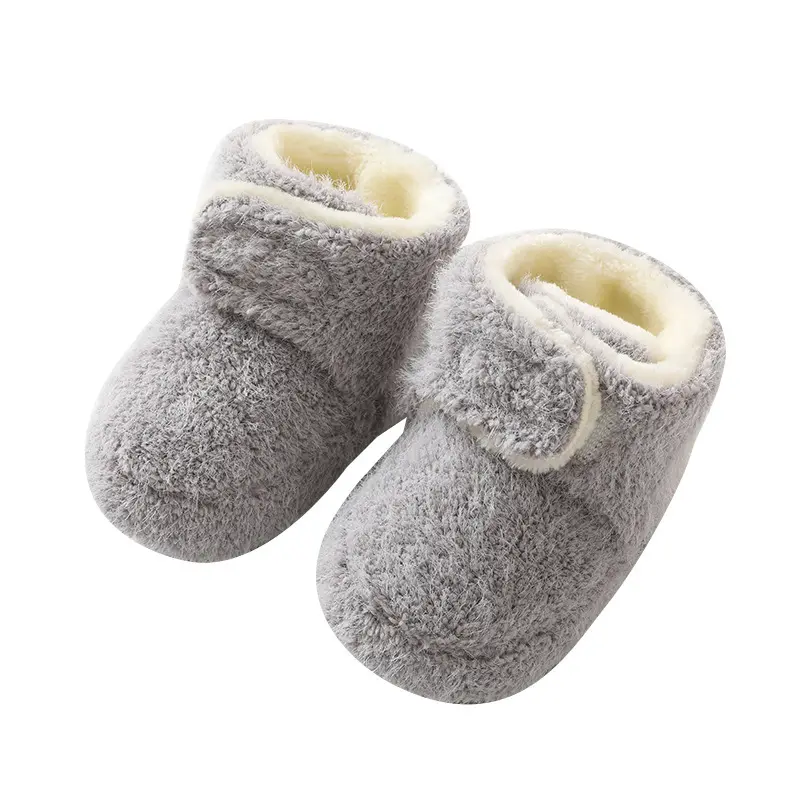 Autumn Thickened Warm Baby Shoes and Socks Non-slip Baby Floor Socks Soft Soled Newborn Shoes