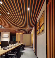 Nouveaux modèles de plafond en bois et plastique Composite, toit décoratif