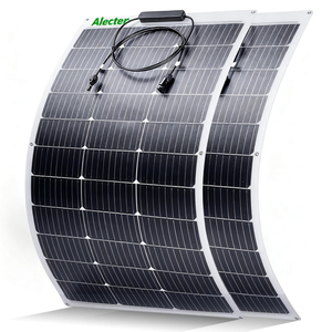 แผงโซลาร์เซลล์แบบยืดหยุ่น ALECTER โมโนคริสตัลไลน์ซิลิคอน 100W สีดำ ประสิทธิภาพสูง โมโนเซลล์ 23% IP67 กันน้ำ น้ำหนักเบา รุ่น APH-P03 คุณภาพสูง - Product Image 3