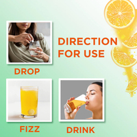 Comprimés effervescents sans sucre OEM Vitamine C + D3 + Zinc pour adultes - Soutien immunitaire et éclaircissement de la peau