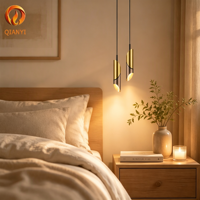 Lustre suspendu populaire GU10 en aluminium pour intérieur, support de lampe LED décoratif avec installation facile