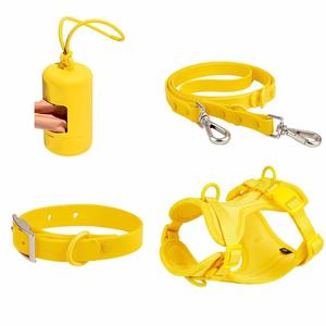 Multi Functional Neoprene Dog <b>Harness</b> Set Custom <b>Pet</b> Collar Adjustable Leash Anti Rust Buckle Quick Release Training Aid - Product Image 1