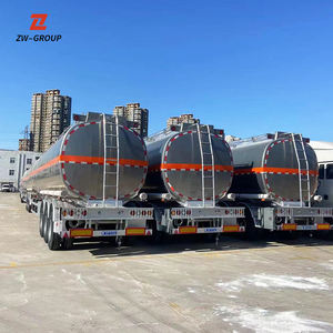 Prix d'usine en acier inoxydable/aluminium semi-remorque citerne de carburant pour essence et diesel remorques de camion - Product Image 3