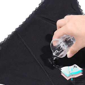 Venta <span class=keywords><strong>de</strong></span> fábrica, bragas menstruales sexis <span class=keywords><strong>de</strong></span> <span class=keywords><strong>encaje</strong></span> para mujer, Bragas Culotte Menstruelle absorbente para niñas, ropa interior femenina para el período - Product Image 6