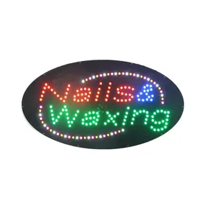 Hidly Christmas Promotion Flashing Advertising LED Nails Waxing Sign Led Open Display Board Supplier