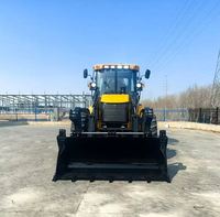 Backhoe Loader Merek Terbaik 388 Diesel 75KW 8500kg Wheel Loader dengan Efisiensi Operasional Tinggi