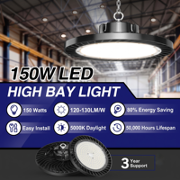 Éclairage Industriel LED UFO 300W 200W 100W pour Grandes Dépendances, Éclairage Commercial 100-277V pour Entrepôt, Stade, Garage, Atelier