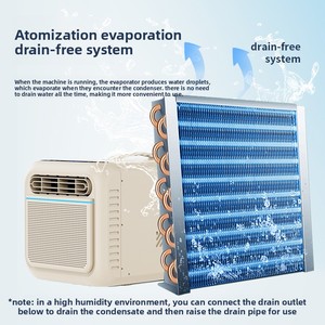 Climatiseur mobile portable pour voiture et camping 2300 BTU Chauffage/Refroidissement Télécommande Personnalisable Sans Drainage Requis Compact - Product Image 2