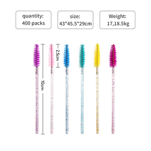 CNKlash ETS-09 Rose Noir Jetable Micro Mascara Baguettes Cils Spoolie Cils Peigne Mini Brosse À <span class=keywords><strong>Sourcils</strong></span> - Product Image 2