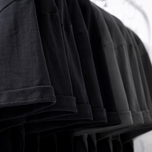 เสื้อยืดผู้ชายผ้าฝ้าย100% 240กรัม<span class=keywords><strong>สี</strong></span>ขาวบริสุทธิ์ไหล่<span class=keywords><strong>กว้าง</strong></span>หลวมแขนสั้นป้องกันการพองเป็นขน - Product Image 3