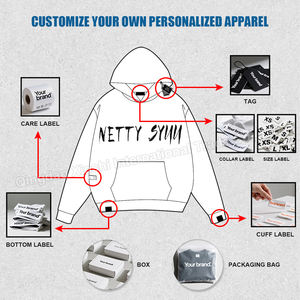 Sudaderas Extra Grandes para Hombre de Alta Calidad, 500 g/m², Estilo Francés, Hombros Caídos, Sin Cordones - Product Image 3