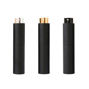 Du Lịch Thân Thiện 10Ml Refill Matte Đen Purse Atomizer Nước Hoa Chai Xịt Bên Trong Glass Lọ Với Bơm Phun - Product Image 1