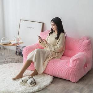 Silla de acento nórdico terciopelo rosa fuerte PUF sofá perezoso PUF sofá <span class=keywords><strong>Puff</strong></span> Divano muebles Beanbag sofá fabricante personalizado - Product Image 5