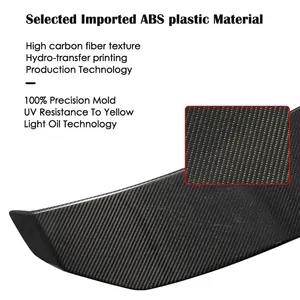 Glossy Carbon Fiber Electric Automatically Universal Rear Trunk Tail Boot Lid Car Spoiler Wing For All Sedan Car