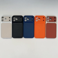 Nouvelle Coque de Téléphone Antichoc en Cuir avec Grande Fenêtre, Modèle 2026, pour iPhone 17 16 15 14 Pro Max