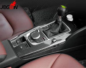 2014-2019 <span class=keywords><strong>Audi</strong></span> A3 S3 <span class=keywords><strong>RS3</strong></span> moulures intérieures en Fiber de carbone panneau de commande central garniture style pièces automobiles pour voiture - Product Image 5