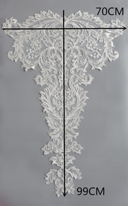 Luxury European-style Pattern Car Bone <strong>Embroidery</strong> Flowers Oversized <strong>Embroidery</strong> Special <strong>Materials</strong> for Wedding Dress - Product Image 6